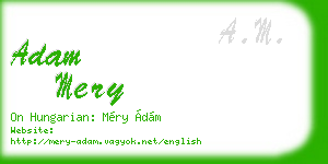 adam mery business card